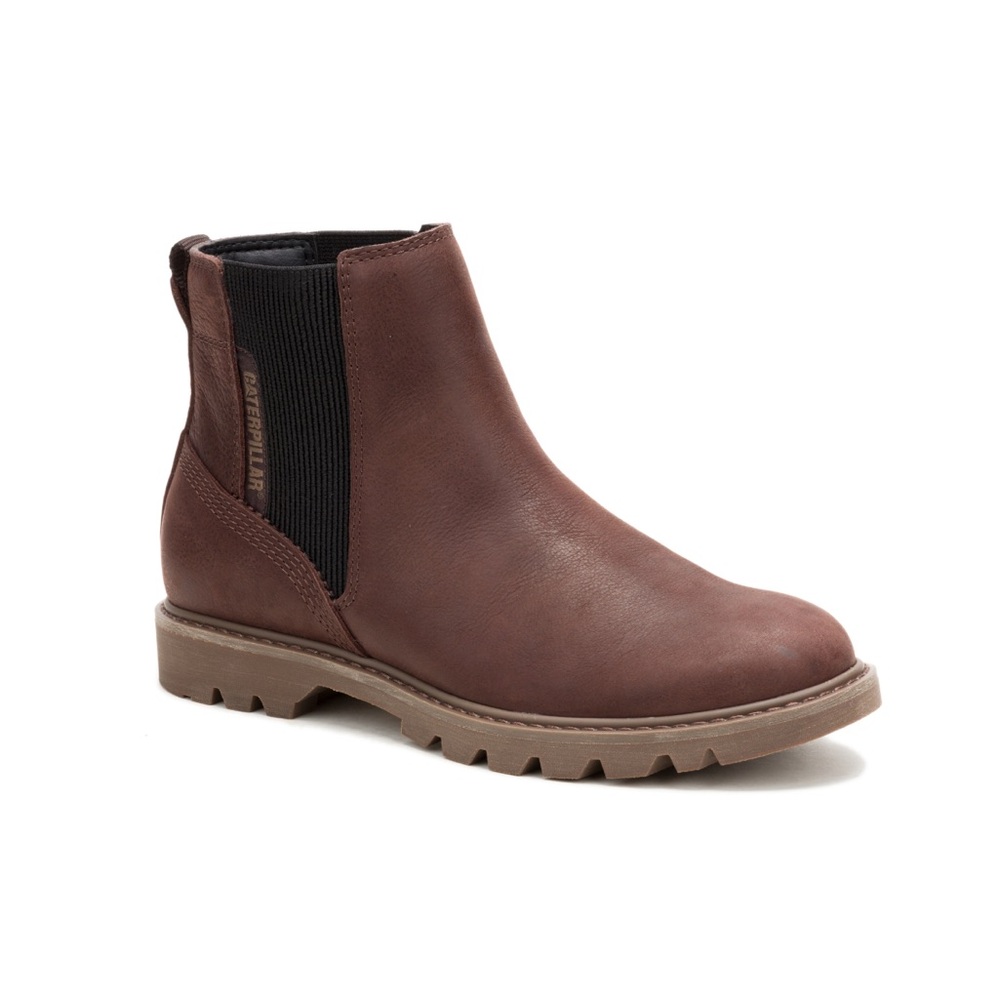 Caterpillar Womens Dark Brown Ankle Boots